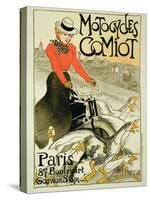 Reproduction of a Poster Advertising Comiot Motorcycles, 1899-Théophile Alexandre Steinlen-Stretched Canvas