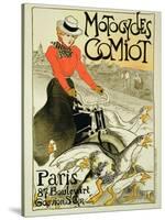 Reproduction of a Poster Advertising Comiot Motorcycles, 1899-Théophile Alexandre Steinlen-Stretched Canvas