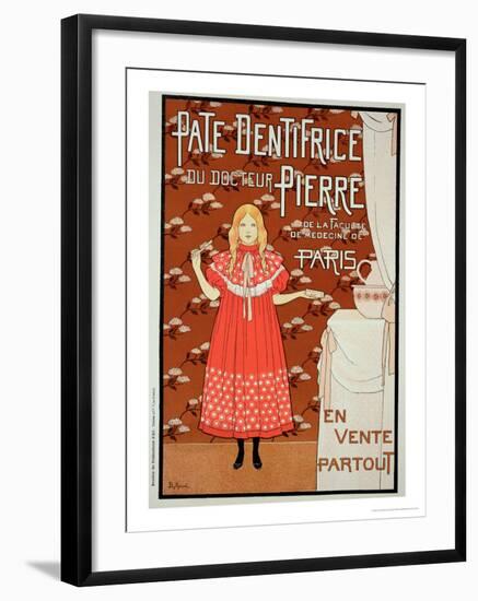 Reproduction of a Poster Advertising "Doctor Peter's Toothpaste," 1894-Louis Maurice Boutet De Monvel-Framed Giclee Print