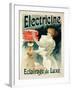 Reproduction of a Poster Advertising 'Electricine' Luxury Lighting, 1893 (Colour Litho) (See 130211-Lucien Lefevre-Framed Giclee Print