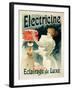 Reproduction of a Poster Advertising 'Electricine' Luxury Lighting, 1893 (Colour Litho) (See 130211-Lucien Lefevre-Framed Giclee Print