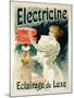 Reproduction of a Poster Advertising 'Electricine' Luxury Lighting, 1893 (Colour Litho) (See 130211-Lucien Lefevre-Mounted Giclee Print