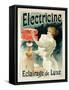 Reproduction of a Poster Advertising 'Electricine' Luxury Lighting, 1893 (Colour Litho) (See 130211-Lucien Lefevre-Framed Stretched Canvas