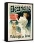 Reproduction of a Poster Advertising 'Electricine' Luxury Lighting, 1893 (Colour Litho) (See 130211-Lucien Lefevre-Framed Stretched Canvas