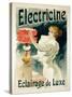 Reproduction of a Poster Advertising 'Electricine' Luxury Lighting, 1893 (Colour Litho) (See 130211-Lucien Lefevre-Stretched Canvas