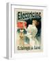 Reproduction of a Poster Advertising 'Electricine' Luxury Lighting, 1893 (Colour Litho) (See 130211-Lucien Lefevre-Framed Giclee Print