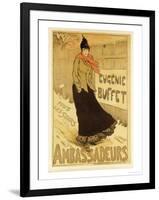 Reproduction of a Poster Advertising "Eugenie Buffet," at the Ambassadeurs, Paris, 1893-Lucien Metivet-Framed Giclee Print