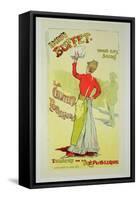 Reproduction of a Poster Advertising "Eugenie Buffet", at the Republic Theatre-Leopold Stevens-Framed Stretched Canvas