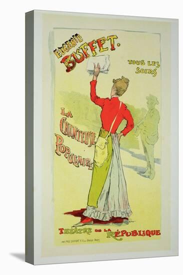 Reproduction of a Poster Advertising "Eugenie Buffet", at the Republic Theatre-Leopold Stevens-Stretched Canvas