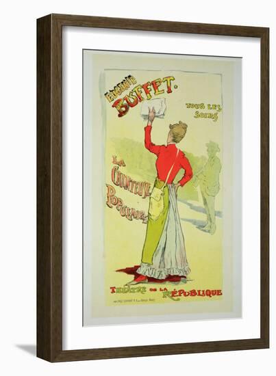 Reproduction of a Poster Advertising "Eugenie Buffet", at the Republic Theatre-Leopold Stevens-Framed Giclee Print