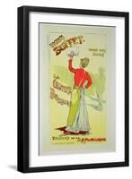 Reproduction of a Poster Advertising "Eugenie Buffet", at the Republic Theatre-Leopold Stevens-Framed Giclee Print