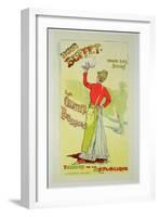 Reproduction of a Poster Advertising "Eugenie Buffet", at the Republic Theatre-Leopold Stevens-Framed Giclee Print