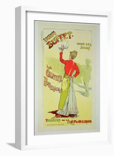 Reproduction of a Poster Advertising "Eugenie Buffet", at the Republic Theatre-Leopold Stevens-Framed Giclee Print