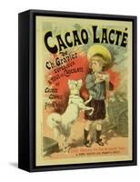 Reproduction of a Poster Advertising 'Gravier's Chocolate Milk', 1893 (Litho)-Lucien Lefevre-Framed Stretched Canvas