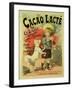 Reproduction of a Poster Advertising 'Gravier's Chocolate Milk', 1893 (Litho)-Lucien Lefevre-Framed Giclee Print