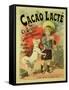 Reproduction of a Poster Advertising 'Gravier's Chocolate Milk', 1893 (Litho)-Lucien Lefevre-Framed Stretched Canvas