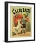 Reproduction of a Poster Advertising 'Gravier's Chocolate Milk', 1893 (Litho)-Lucien Lefevre-Framed Giclee Print