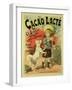 Reproduction of a Poster Advertising 'Gravier's Chocolate Milk', 1893 (Litho)-Lucien Lefevre-Framed Giclee Print