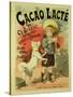 Reproduction of a Poster Advertising 'Gravier's Chocolate Milk', 1893 (Litho)-Lucien Lefevre-Stretched Canvas