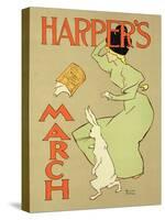 Reproduction of a Poster Advertising "Harper's Magazine, March Edition," American, 1894-Edward Penfield-Stretched Canvas