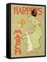 Reproduction of a Poster Advertising "Harper's Magazine, March Edition," American, 1894-Edward Penfield-Framed Stretched Canvas