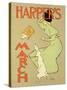 Reproduction of a Poster Advertising "Harper's Magazine, March Edition," American, 1894-Edward Penfield-Stretched Canvas