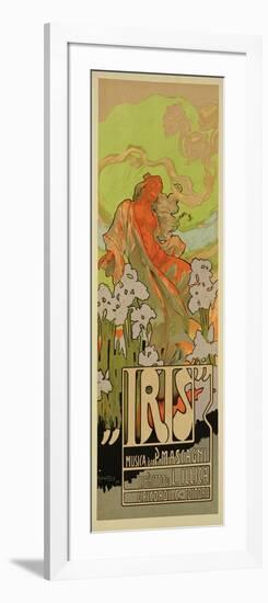 Reproduction of a Poster Advertising "Iris," a Comical Opera, 1898-Adolfo Hohenstein-Framed Giclee Print