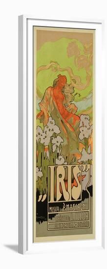 Reproduction of a Poster Advertising "Iris," a Comical Opera, 1898-Adolfo Hohenstein-Framed Giclee Print