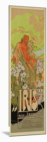 Reproduction of a Poster Advertising "Iris," a Comical Opera, 1898-Adolfo Hohenstein-Mounted Giclee Print
