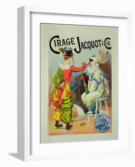 Reproduction of a Poster Advertising 'Jacquot and Cie' Shoe Polish, 1894 (Colour Litho)-Lucien Lefevre-Framed Giclee Print