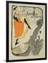 Reproduction of a Poster Advertising "Jane Avril" at the Jardin De Paris, 1893-Henri de Toulouse-Lautrec-Framed Giclee Print