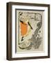 Reproduction of a Poster Advertising "Jane Avril" at the Jardin De Paris, 1893-Henri de Toulouse-Lautrec-Framed Giclee Print