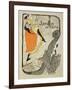 Reproduction of a Poster Advertising "Jane Avril" at the Jardin De Paris, 1893-Henri de Toulouse-Lautrec-Framed Giclee Print