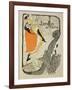 Reproduction of a Poster Advertising "Jane Avril" at the Jardin De Paris, 1893-Henri de Toulouse-Lautrec-Framed Giclee Print