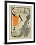 Reproduction of a Poster Advertising "Jane Avril" at the Jardin De Paris, 1893-Henri de Toulouse-Lautrec-Framed Giclee Print