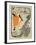 Reproduction of a Poster Advertising "Jane Avril" at the Jardin De Paris, 1893-Henri de Toulouse-Lautrec-Framed Giclee Print