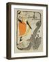 Reproduction of a Poster Advertising "Jane Avril" at the Jardin De Paris, 1893-Henri de Toulouse-Lautrec-Framed Giclee Print