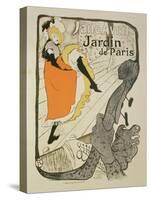 Reproduction of a Poster Advertising "Jane Avril" at the Jardin De Paris, 1893-Henri de Toulouse-Lautrec-Stretched Canvas