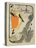 Reproduction of a Poster Advertising "Jane Avril" at the Jardin De Paris, 1893-Henri de Toulouse-Lautrec-Stretched Canvas