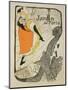 Reproduction of a Poster Advertising "Jane Avril" at the Jardin De Paris, 1893-Henri de Toulouse-Lautrec-Mounted Premium Giclee Print