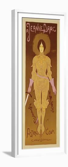 Reproduction of a Poster Advertising 'Joan of Arc' Costumes at a Drapery Shop, Carcassone, 1896-Georges de Feure-Framed Premium Giclee Print