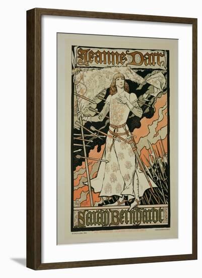 Reproduction of a Poster Advertising "Joan of Arc"-Eugene Grasset-Framed Giclee Print