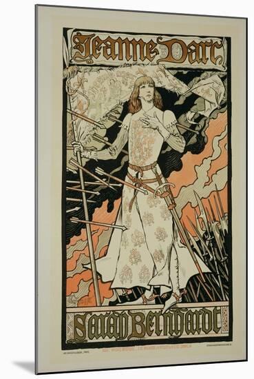 Reproduction of a Poster Advertising "Joan of Arc"-Eugene Grasset-Mounted Giclee Print