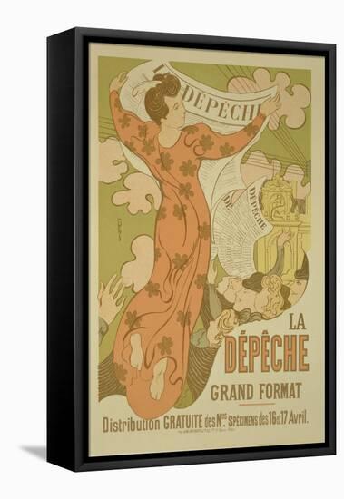 Reproduction of a Poster Advertising 'La Depeche De Toulouse' Newspaper, 1892-Maurice Denis-Framed Stretched Canvas