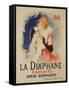 Reproduction of a Poster Advertising "La Diaphane"-Jules Chéret-Framed Stretched Canvas