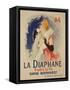 Reproduction of a Poster Advertising "La Diaphane"-Jules Chéret-Framed Stretched Canvas