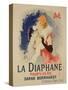 Reproduction of a Poster Advertising "La Diaphane"-Jules Chéret-Stretched Canvas