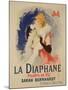 Reproduction of a Poster Advertising "La Diaphane"-Jules Chéret-Mounted Giclee Print