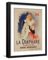 Reproduction of a Poster Advertising "La Diaphane"-Jules Chéret-Framed Giclee Print