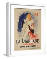 Reproduction of a Poster Advertising "La Diaphane"-Jules Chéret-Framed Giclee Print